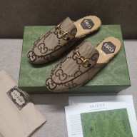 gucci Women's jumbo GG Princetown slipper beige