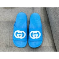 Gucci Men's Interlocking G slide sandal 780296 blue 2024
