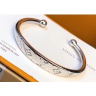 Louis Vuitton Monogram LV Bracelet White Gold