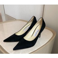 Jimmy Choo Heel 6.5cm Love Pointy Toe Pumps suede black