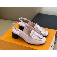 Hermes Infinie 50 pumps in sheepskin pink 2024