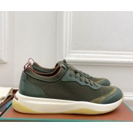 Loro Piana Men's Round-Toe Lace-Up Sneakers 02-2024