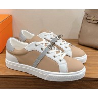 Hermes women/men Kelly buckle Calfskin Day Sneakers 07-2024