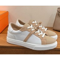 Hermes women/men Kelly buckle Calfskin Day Sneakers 09-2024