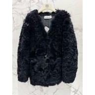 LOEWE jacket in shearling black 2024