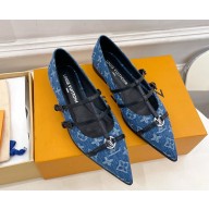 Louis Vuitton 6AM Ballet flats blue denim 2025