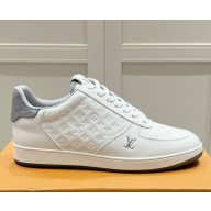 Louis Vuitton Rivoli Sneaker 1ADGPX  Monogram-embossed calf leather grey 2024