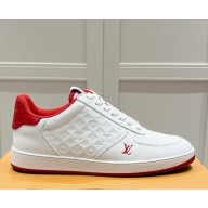 Louis Vuitton Rivoli Sneaker  Monogram-embossed calf leather red 2024
