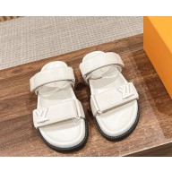Louis Vuitton  Flat Calf leather slipper white  2024