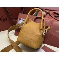Loro Piana Calfskin Micro Bale Bag Brown