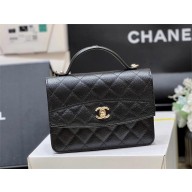 Chanel Clutch with Chain in black Grained Calfskin AP4402 2025 (ORIGINAL QUALITY)