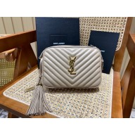 SAINT LAURENT MONOGRAM LOU CAMERA BAG 520534 BLANC VINTAGE(ORIGINAL QUALITY)