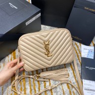 SAINT LAURENT MONOGRAM LOU CAMERA BAG 520534 beige/gold (ORIGINAL QUALITY)