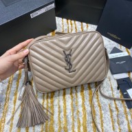 SAINT LAURENT MONOGRAM LOU CAMERA BAG 520534 gray/silver (ORIGINAL QUALITY)