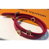 Fendi F Is Fendi Bracelet/Choker Necklace Red with Adjustable Buckle