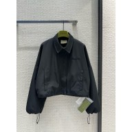 GUCCI Acetate Gabardine bomber jacket BLACK 2024