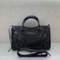 BALENCIAGA Le City Bag Medium in Black calfskin with black hardware 2025