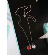 Tiffany Double Heart Necklace Red 2018 