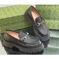 Gucci GG lug loafer with Horsebit 756501 Black leather 2023