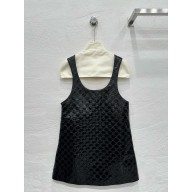 Gucci black GG embossed mini dress 2024 