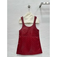 Gucci RED GG embossed mini dress 2024 