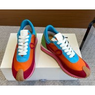 Loewe women/men Flow Runner in nylon and suede Multicolor 2025