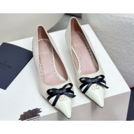 Valentino Garavani heel 4cm VLOGO SIGNAI pumps calfskin with bow white 2025
