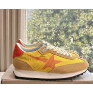 GOLDEN GOOSE women/men Running suede and leather sneakers yellow 2025