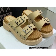 Dior Diorquake Strap Sandals in Calfskin Beige 2022