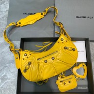 Balenciaga WOMEN'S LE CAGOLE SMALL SHOULDER BAG IN yellow
