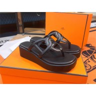 Hermes 4.5cm Gipsy sandal in calfskin black 2023