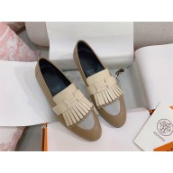 Hermes Royal loafer with fringe and signature "H" detail 01 2023