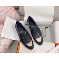 Hermes Royal loafer with fringe and signature "H" detail 03 2023