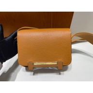 hermes geta bag brown in chevre leather 2023(handmade)