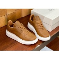 Alexander McQueen women/Men Retro Sneaker in caramel calfskin 2024