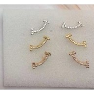 tiffany T smile earrings WITH CRYSTALS