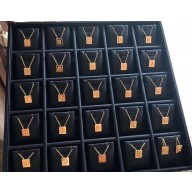 Celine Alphabet Brass Necklace