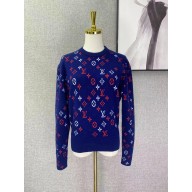 louis vuitton Multicolor Monogram Jacquard Pullover bleu france 2023