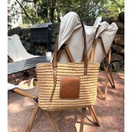 loewe raffia summer tote bag APRICOT 2023