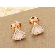 BVLGARI DIVAS’ DREAM DIAMOND EARRINGS PINK GOLD/WHITE