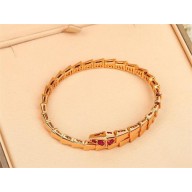 BVLGARI Serpenti Viper bracelet PINK GOLD/RED