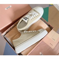 Miu Miu Denim sneakers 5E889D beige 2023