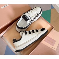 Miu Miu white/black leather sneakers 5E838D 2023
