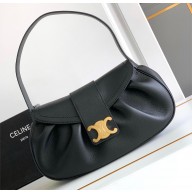 Celine MEDIUM POLLY BAG in SUPPLE CALFSKIN Black 2024