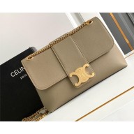 Celine Medium Victoire Bag in SUPPLE CALFSKIN ETOUPE 2024
