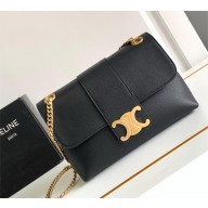 Celine Medium Victoire Bag in SUPPLE CALFSKIN Black/GOLD 2024