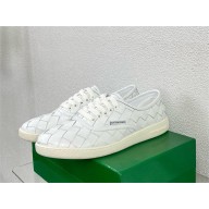 Bottega Veneta Lace-up Sawyer Sneaker in Intrecciato leather white 2024