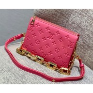 Louis Vuitton Coussin BB in Monogram Grained Leather M20750 Fluo Pink 2022 