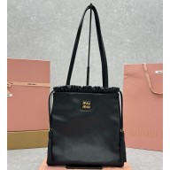 Miu Miu Joie nappa leather bag 5BG303 Black 2024