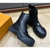 Louis Vuitton Ruby Flat Ankle Boots Calf leather Black 02 2023